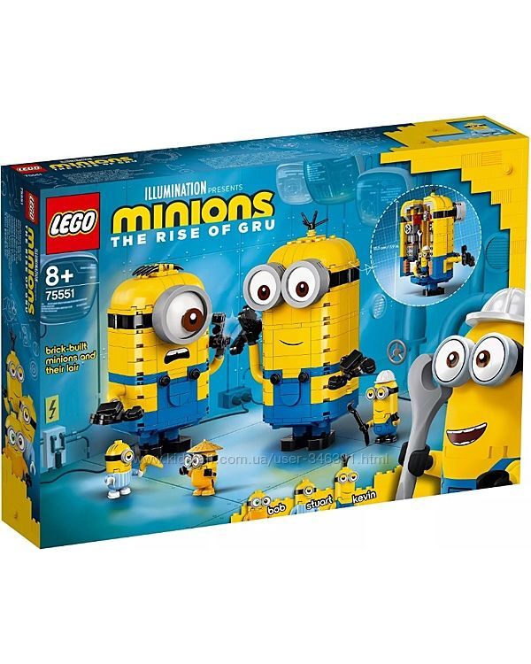 Lego Minions Фигурки миньонов и их дом 75551