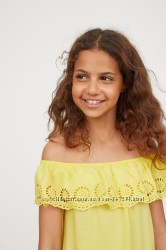 Модная жёлтая блузка H&M 9-10