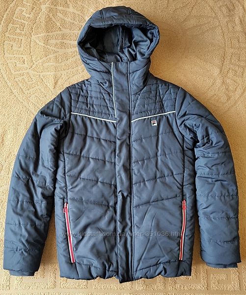 Куртка зимняя темно-синяя оригинал Fila. Рост 164 см