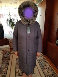 Пальто зима с натуральным мехом