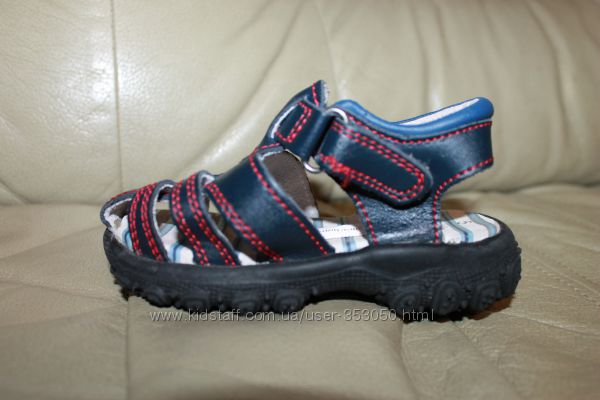 Кожаные босоножки сандалии GEORGE UK 5 EUR 22, стелька 14 см