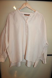 ZARA Блуза свободного кроя с длинным рукавом  лен вискоза  XL на 48-50 р