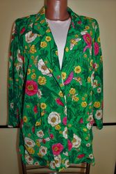 MONKI пиджак блейзер кардиган в цветочный принт р. М на 44-48 р оверсайз