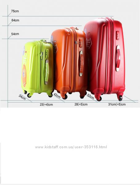 Ударопрочный пластиковый средний чемодан Ambassador