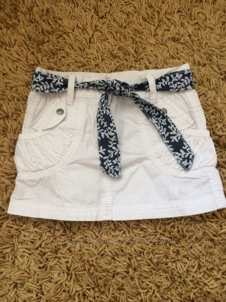 Новая Белая юбка для девочки 2-4 года