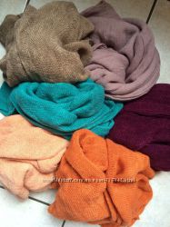 нежный вязаный шарф лана Франция