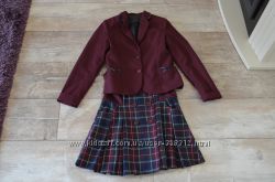 Школьный сарафан, пиджак для девочки на рост 122-134