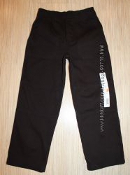 Распродажа - Хлопковые черные штаны фирмы Toughskins - 5-6лет