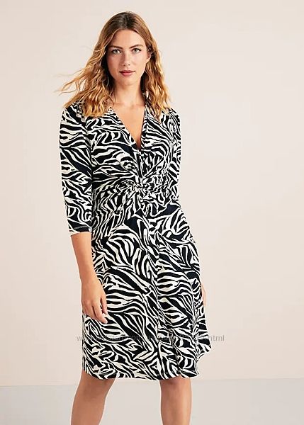 Яркое эффектное платье с принтом зебра Mango Violeta плюс размер -  M, L