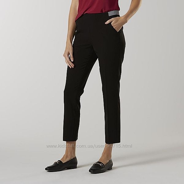 Легкие весенние черные брюки из США фирмы Jaclyn Smith - S, M, XL