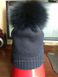 Зимняя шапка синяя