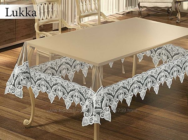 Силиконовые  Скатерти с Кружевом 160*220 