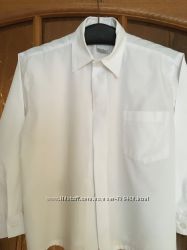 рубашка белая C&A Германия на рост 116 см распродажа