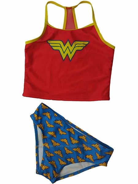Фирменный купальник Wonder Woman на 3-4года с защитой UPF 50 плюс. США. 