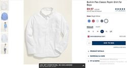 Новая белая рубашка американской фирмы Old Navy размер L 10-12лет