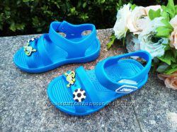 Пляжные босоножки для мальчика размер 25-29 синие и голубые