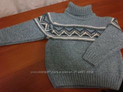 свитер зимний с воротником