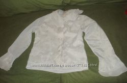 Блузка белая синтетика