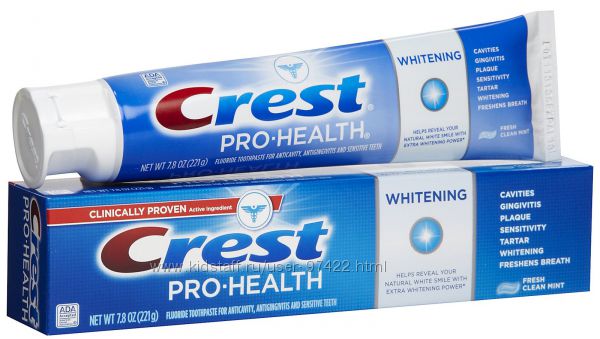 Crest Pro-Health Whitening Toothpaste- защита чувствительных зубов