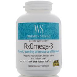 Natural Factors, WomenSense, RxOmega-3, 120 мяких таблеток Enteripure