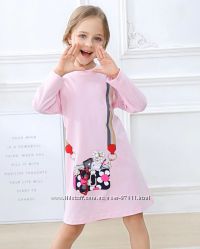 Дитяче трикотажне плаття туніка Сумка рожеве