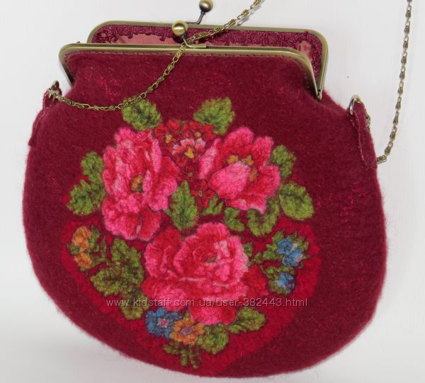 Сумка валяная Бордо