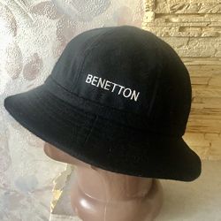 Теплая черная шляпа панам Benetton-унисекс