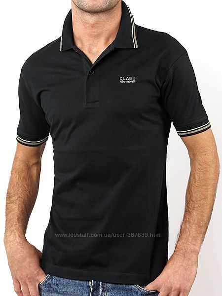 Мужская футболка тениска поло ROBERTO CAVALLI М-50 Оригинал с голограммами