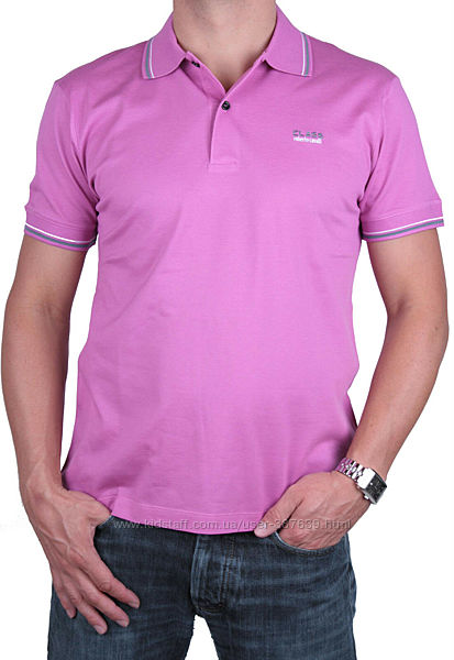 Мужская футболка тениска поло ROBERTO CAVALLI M, L, XL Оригинал с голог