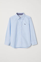 Блакитна сорочка з довгим рукавом H&M