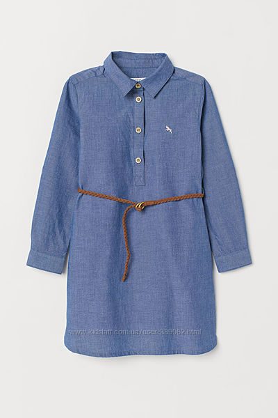 Платье-рубашка H&M с ремешком