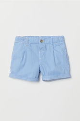 Летние хлопковые шорты H&M р. 104, 110