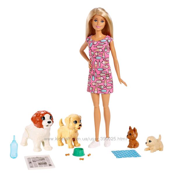 Барби уход за щенками Barbie Doggy Daycare Doll & Pets