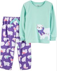 Флисовые пижамы СARTERS для девочек, размеры до 14лет