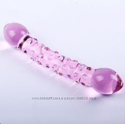 Фалос стеклянный двойной Pink Extasy