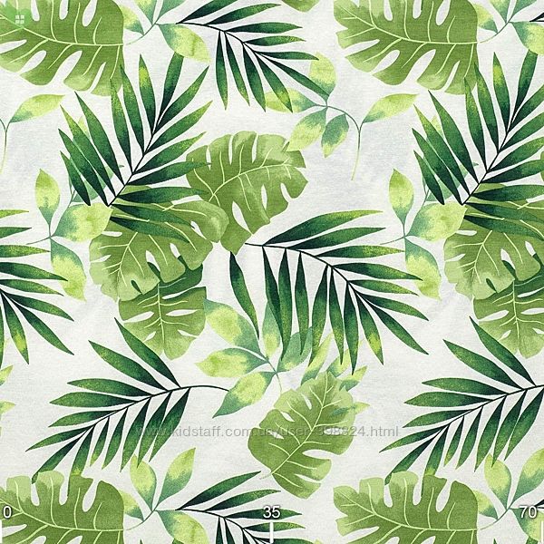 Шторная ткань Листья. Испания, Натур нити.