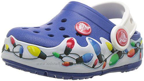  Кроксы с мигалками Crocs Holiday р. с7-14см. Оригинал
