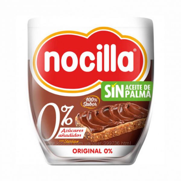 Шоколадная паста без сахара и пальмового масла, Nocilla, 190г 