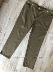 Cтрейчевые брюки джинсы цвета хаки. бренд isle. р. 20uk наш 52-54