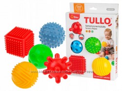 Сенсорные формы мячики кубики 5 шт TULLO 458