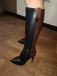 Кожаные сапоги Geronea, р. 39 идеально на стопу 25-25, 5 см. 