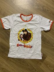 Нові футболки Маша та Ведмідь розмір 5-6 , 11-12 років