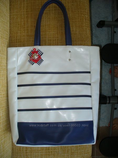 Красивейшая сумка в морском стиле из эко-кожи-новая