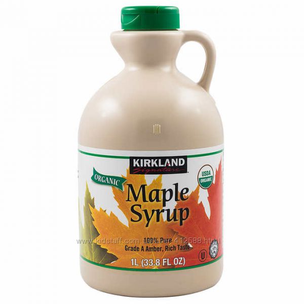 Кленовый сироп - органический Amber Maple Syrup Kirkland Signature
