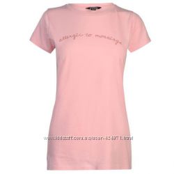 Женская розовая футболка s-m goldigga оригинал