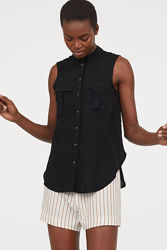 жіноча блузка, сорочка без рукавів xs-s H&M оригінал