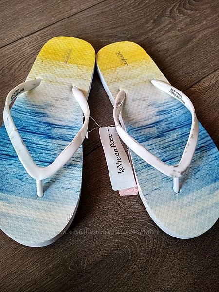 Жіночі вєтнамки, шльопанці білі 38 la vie en rose