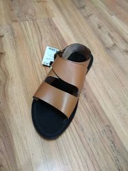 кожаные коричневые женские босоножки, сандалии 37,38,39 mango оригинал