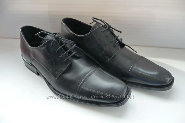 Туфли мужские кожаные черные Новые Италия Кожа 41, 5 42 Filanto 