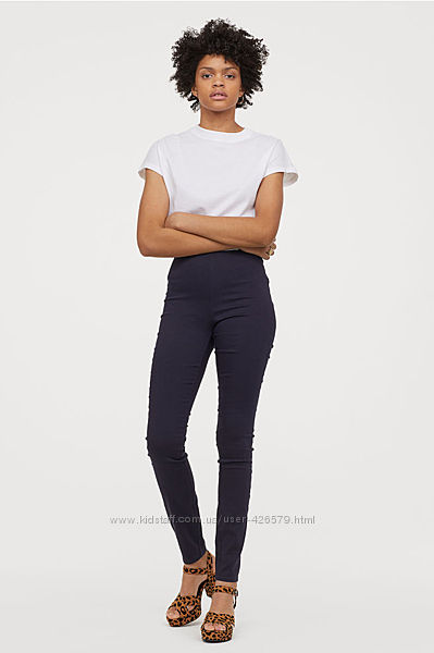 Узкие брюки скинни H&M 10 размер 